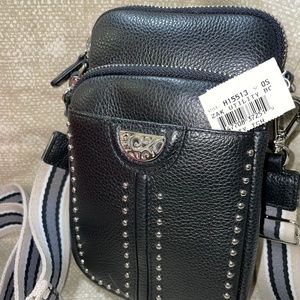 BRIGHTON Zak Mini Utility Bag/Black/Crossbody/New With Tag/H15513